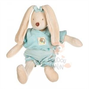  peluche lapin un dimanche bord leau bleu beige 